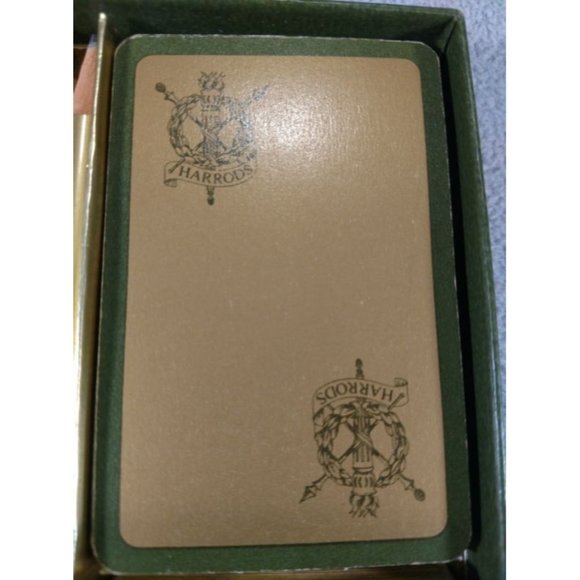 HARRODS LONDON BRIDGE SET TWIN DECKS VINTAGE PLAYING CARDS with SCORE PADS ANB - Picture 8 of 10